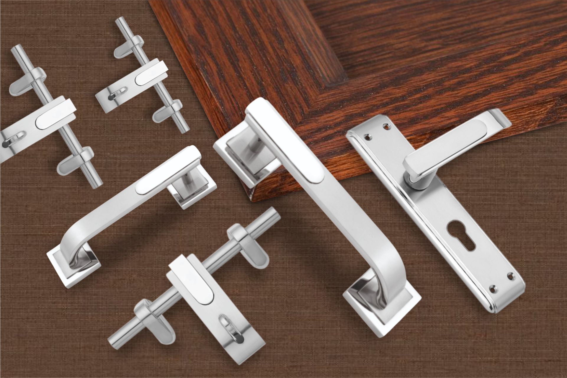 Zinc Casted Door Kit Furniture & Door Handles