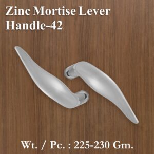 Zinc Mortice Handle 42