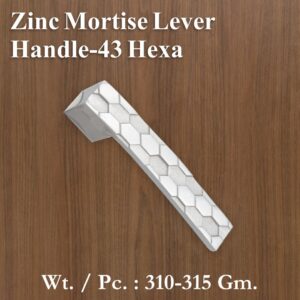 Zinc Mortice Handle 43 Hexa