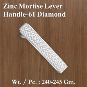 Zinc Mortice Handle 61 Diamond