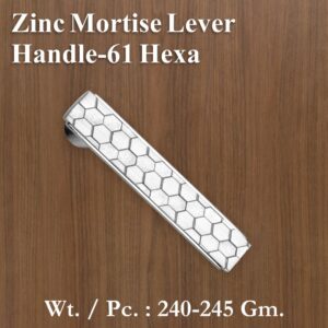 Zinc Mortice Handle 61 Hexa