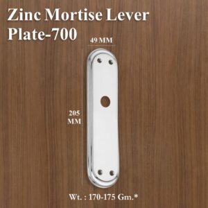 Zinc Mortice Lever Plate 700
