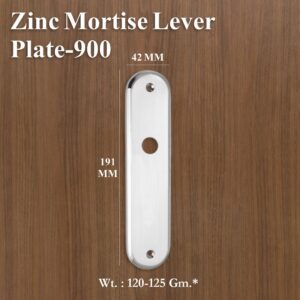 Zinc Mortice Lever Plate 900