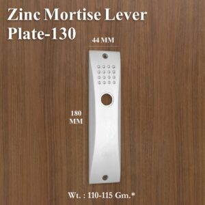 Zinc Mortice Lever Plate 130