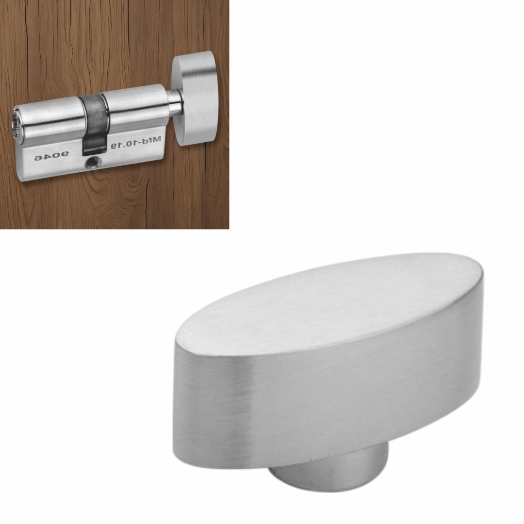 Small Oval Cylinder Knob