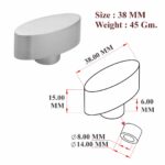 Small Oval Cylinder Knob