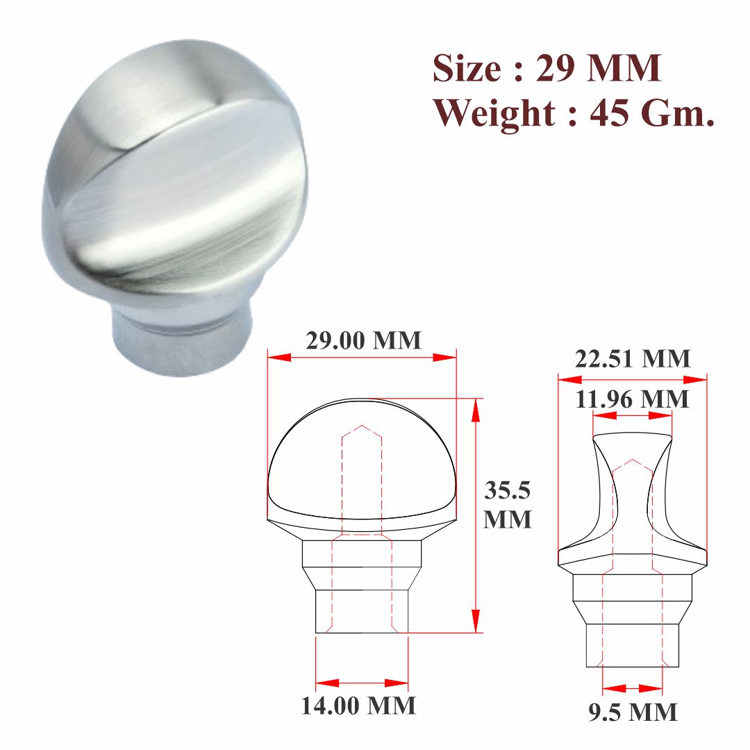 DST Cylinder Knob