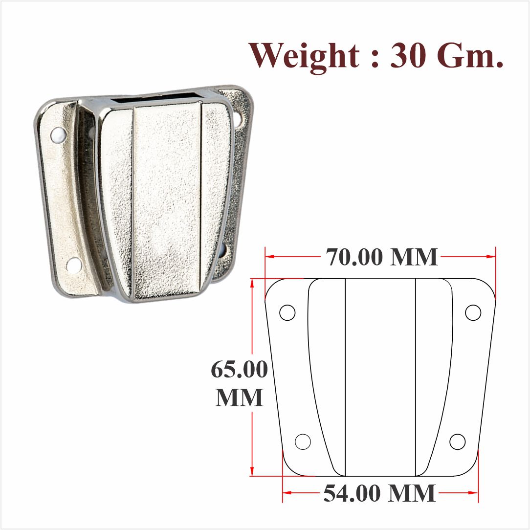 MS & Zinc Lock Body For Cupboard Lock