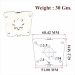 MS & Zinc Lock Cover For Cupboard Lock