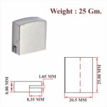 MS & Zinc Big Dead Head For Cupboard Lock