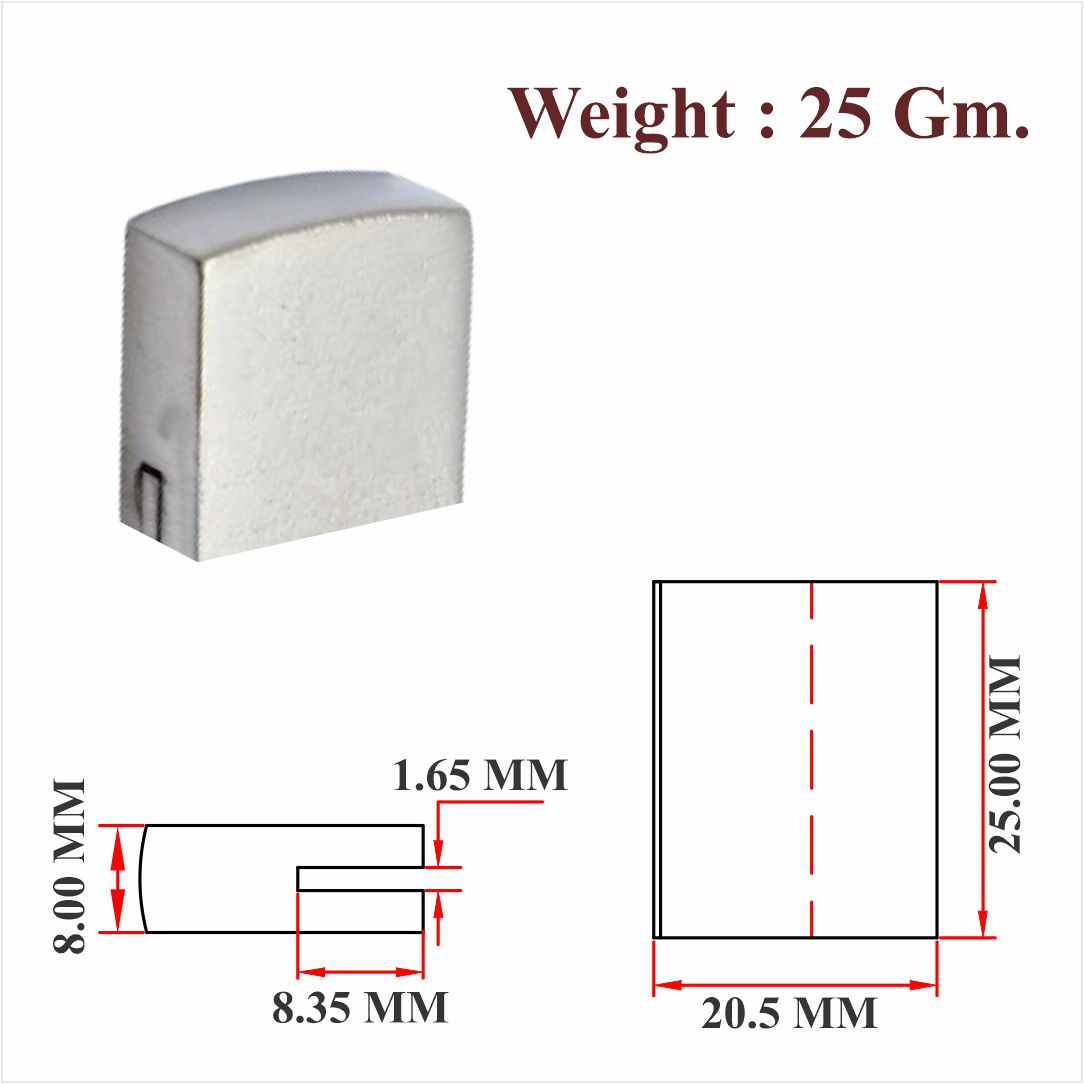 MS & Zinc Big Dead Head For Cupboard Lock