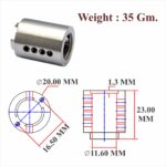 MS & Zinc Cylinder Body 20x23 MM