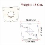 MS & Zinc Lock Cover For Drawer Lock