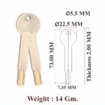 Key for 70 MM Aluminium Cupboard Lock