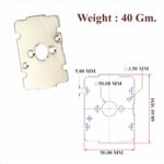 Lock Cover For 70 MM Aluminium Cupboard Lock