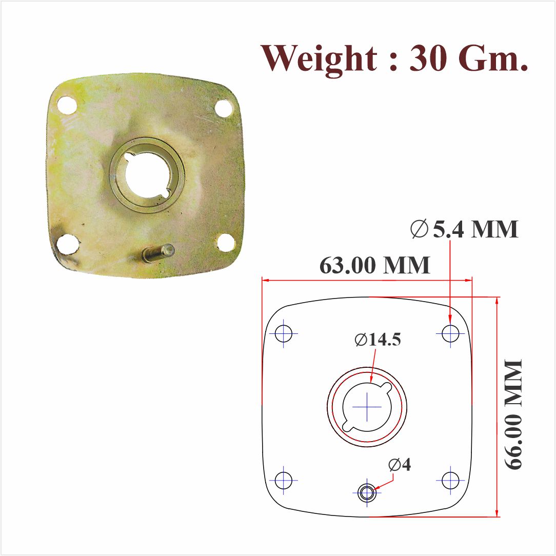 SS & Brass Lock Body For Cupboard