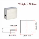 SS & Brass Small Dead Head For Cupboard