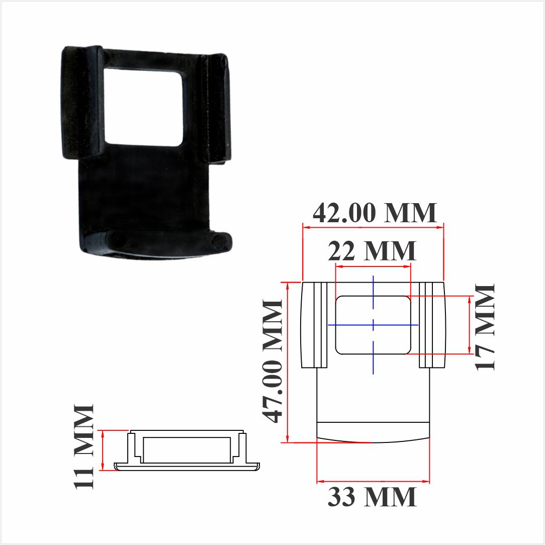 SS & Brass Internal Plastic Part For Cupboard Lock