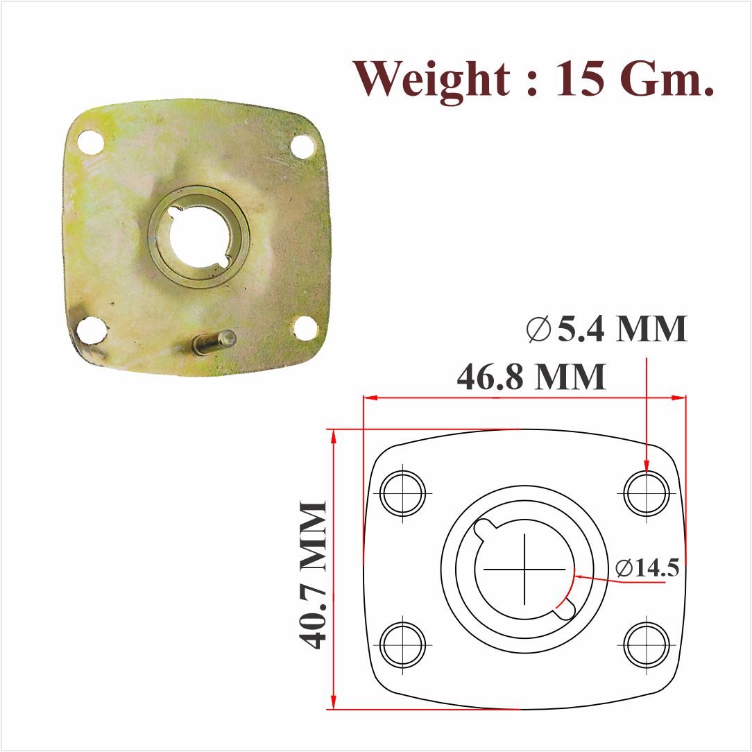 SS & Brass Lock Cover For Drawer