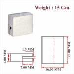 SS & Brass Small Dead Head For Drawer